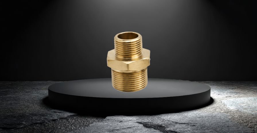 Brass Hex Threaded Nipple of Madhav Products